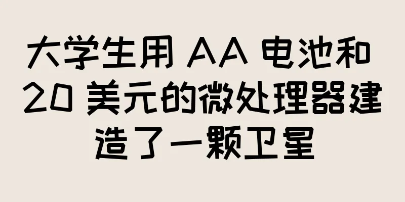 大学生用 AA 电池和 20 美元的微处理器建造了一颗卫星