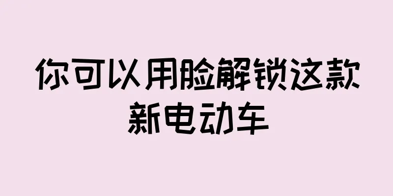 你可以用脸解锁这款新电动车