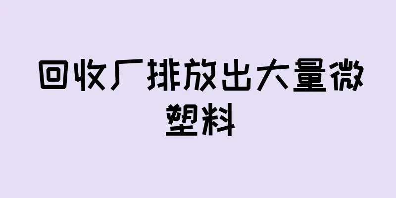 回收厂排放出大量微塑料