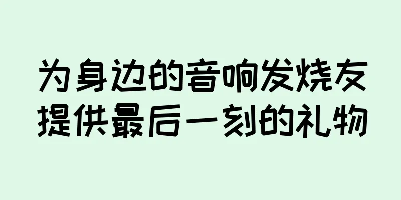 为身边的音响发烧友提供最后一刻的礼物