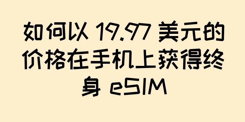 如何以 19.97 美元的价格在手机上获得终身 eSIM