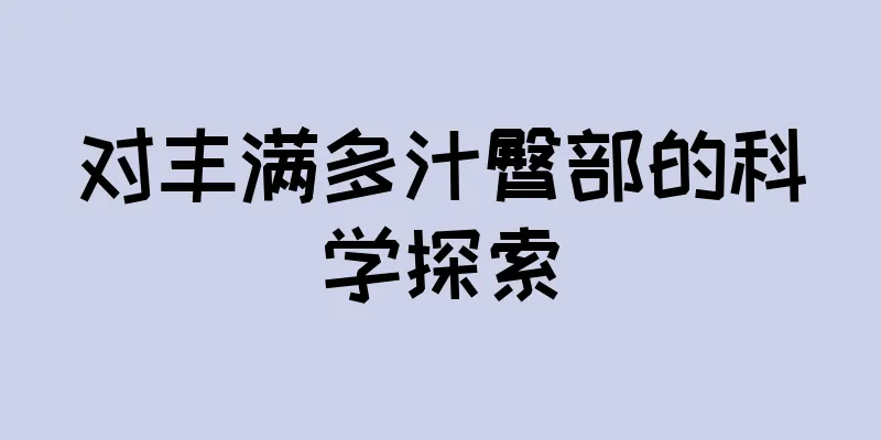 对丰满多汁臀部的科学探索
