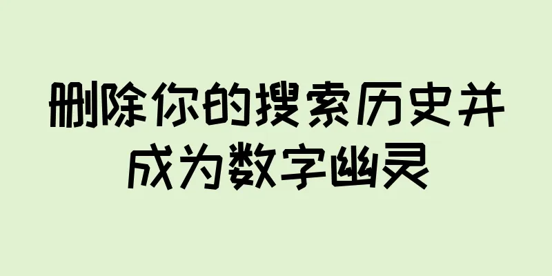 删除你的搜索历史并成为数字幽灵