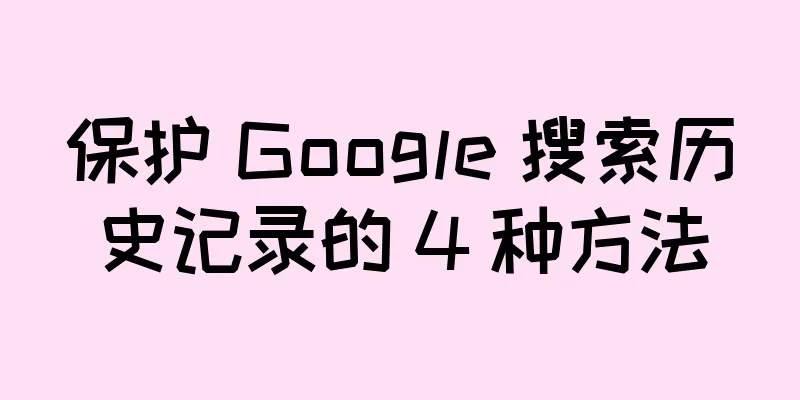 保护 Google 搜索历史记录的 4 种方法