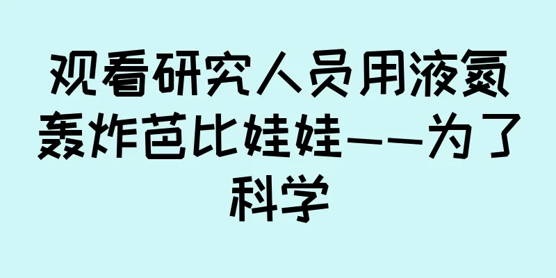 观看研究人员用液氮轰炸芭比娃娃——为了科学