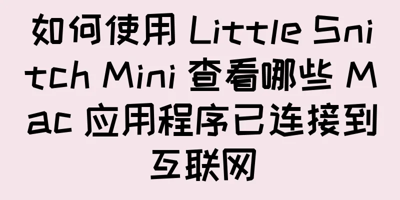 如何使用 Little Snitch Mini 查看哪些 Mac 应用程序已连接到互联网
