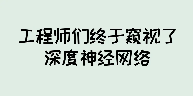 工程师们终于窥视了深度神经网络