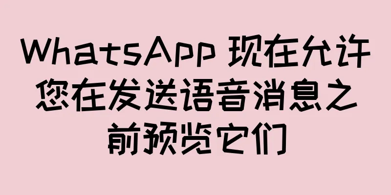 WhatsApp 现在允许您在发送语音消息之前预览它们