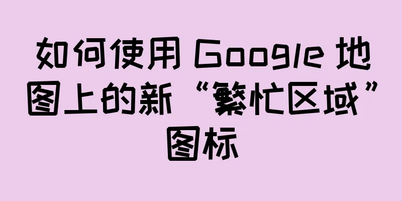 如何使用 Google 地图上的新“繁忙区域”图标