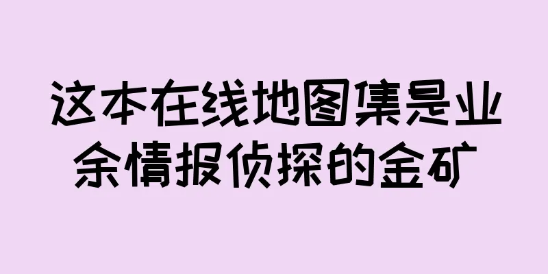 这本在线地图集是业余情报侦探的金矿