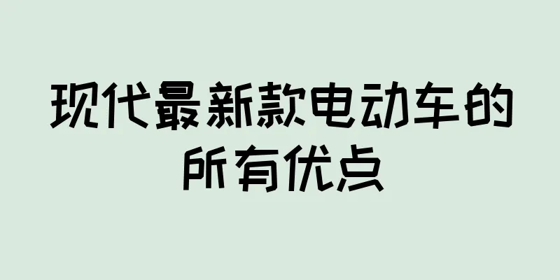 现代最新款电动车的所有优点