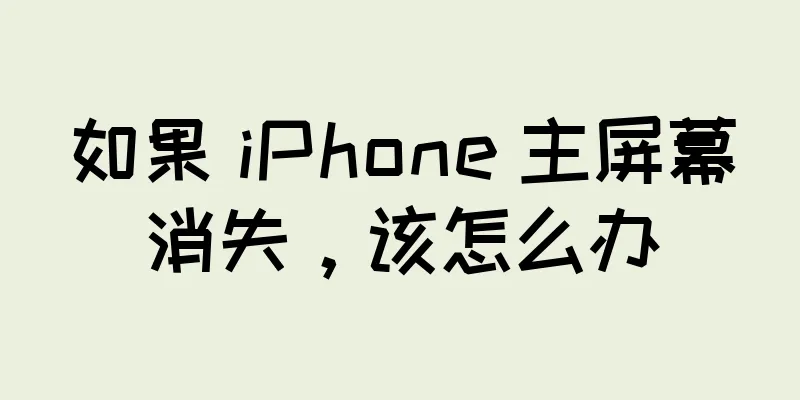 如果 iPhone 主屏幕消失，该怎么办