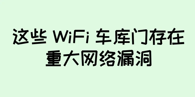 这些 WiFi 车库门存在重大网络漏洞