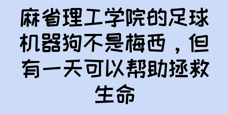 麻省理工学院的足球机器狗不是梅西，但有一天可以帮助拯救生命