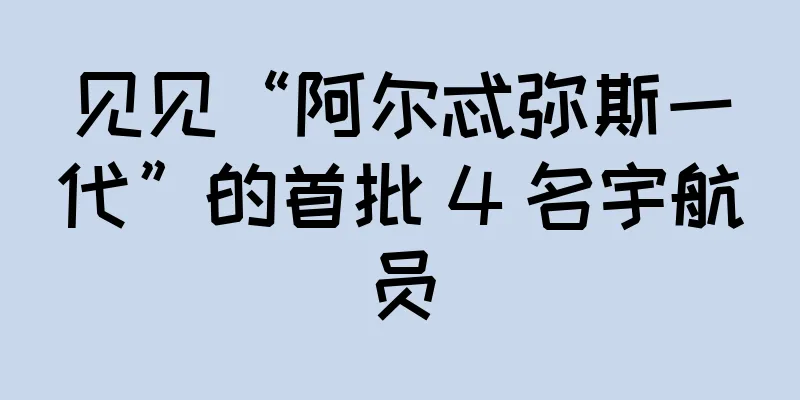 见见“阿尔忒弥斯一代”的首批 4 名宇航员