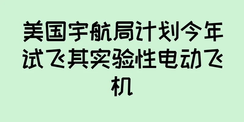 美国宇航局计划今年试飞其实验性电动飞机