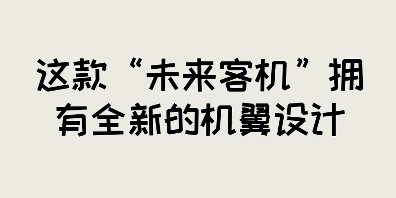 这款“未来客机”拥有全新的机翼设计