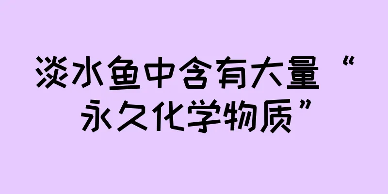 淡水鱼中含有大量“永久化学物质”