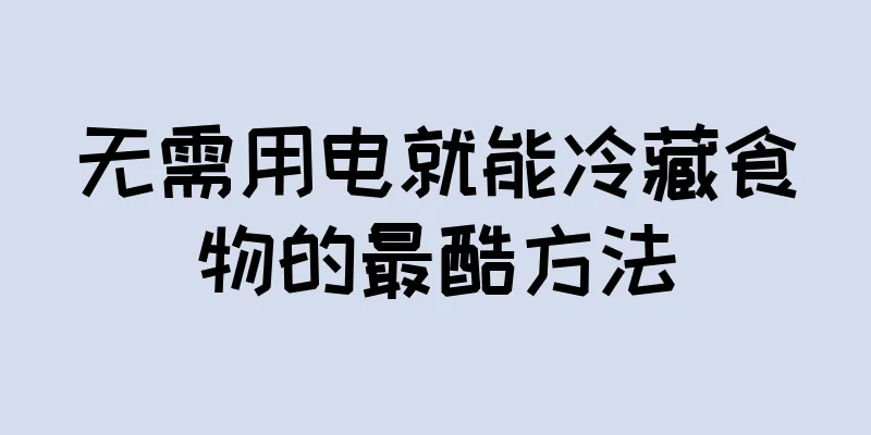 无需用电就能冷藏食物的最酷方法