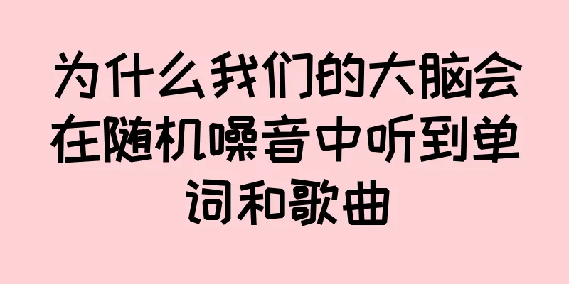 为什么我们的大脑会在随机噪音中听到单词和歌曲