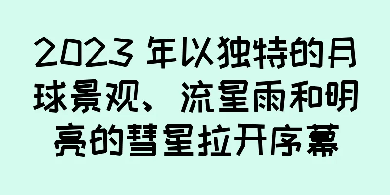 2023 年以独特的月球景观、流星雨和明亮的彗星拉开序幕