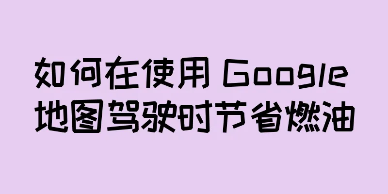 如何在使用 Google 地图驾驶时节省燃油