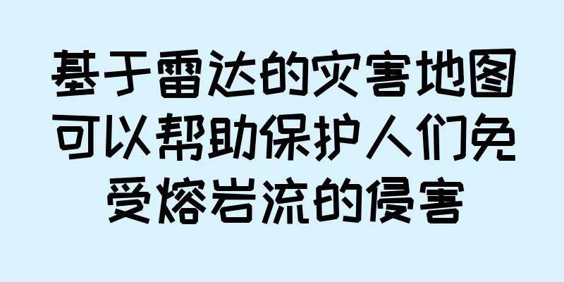 基于雷达的灾害地图可以帮助保护人们免受熔岩流的侵害