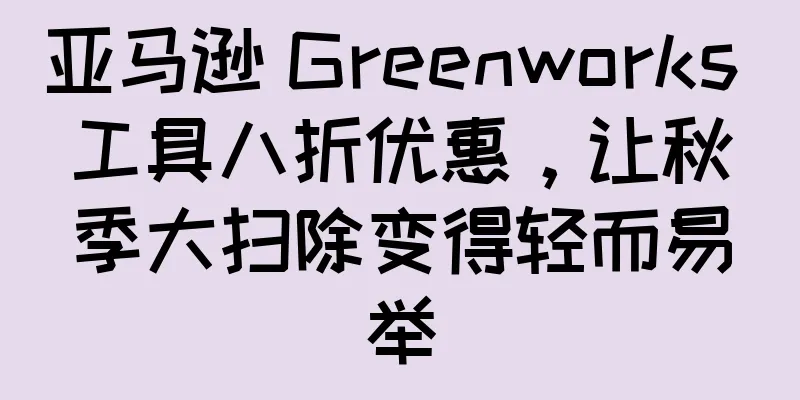 亚马逊 Greenworks 工具八折优惠，让秋季大扫除变得轻而易举