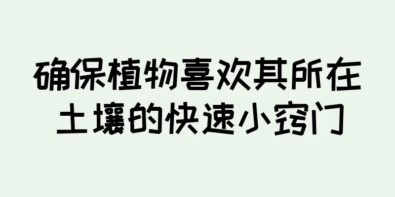 确保植物喜欢其所在土壤的快速小窍门