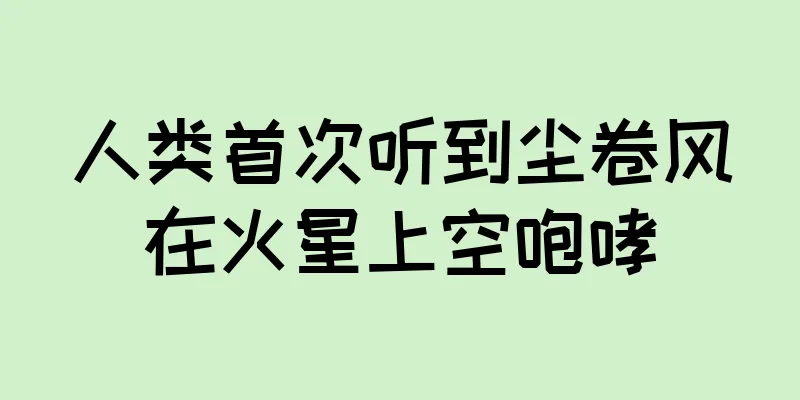 人类首次听到尘卷风在火星上空咆哮