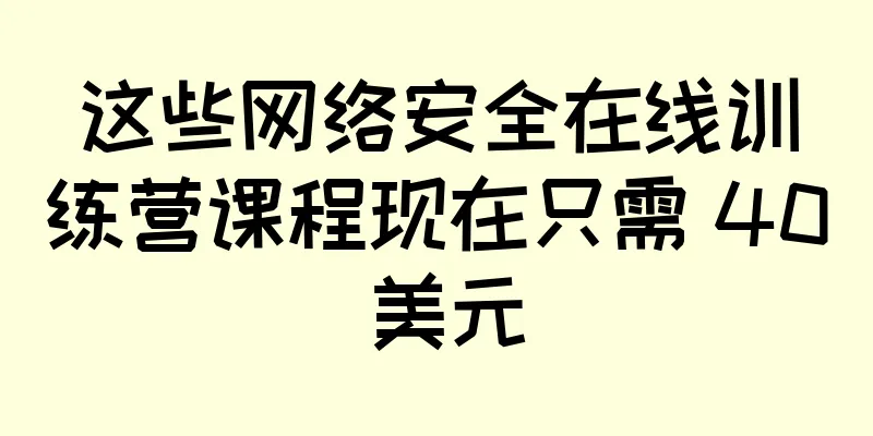这些网络安全在线训练营课程现在只需 40 美元