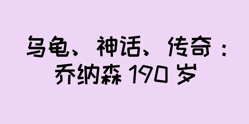 乌龟、神话、传奇：乔纳森 190 岁
