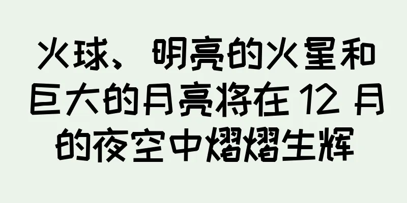 火球、明亮的火星和巨大的月亮将在 12 月的夜空中熠熠生辉