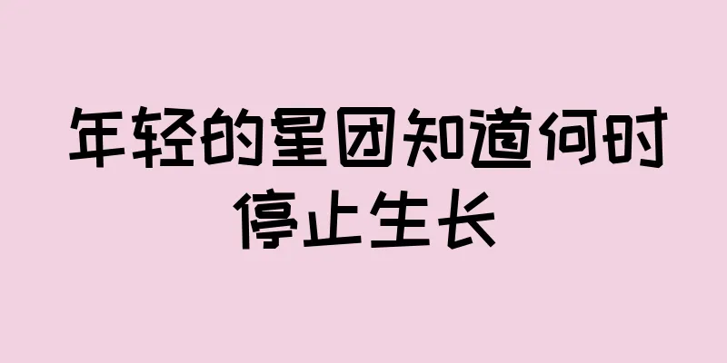 年轻的星团知道何时停止生长