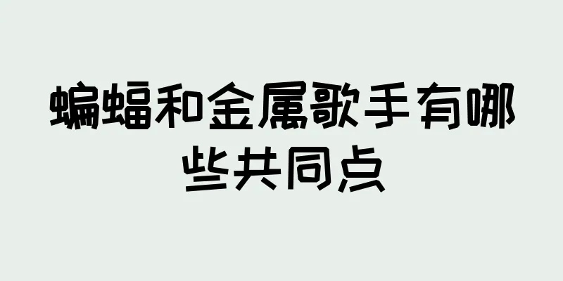 蝙蝠和金属歌手有哪些共同点