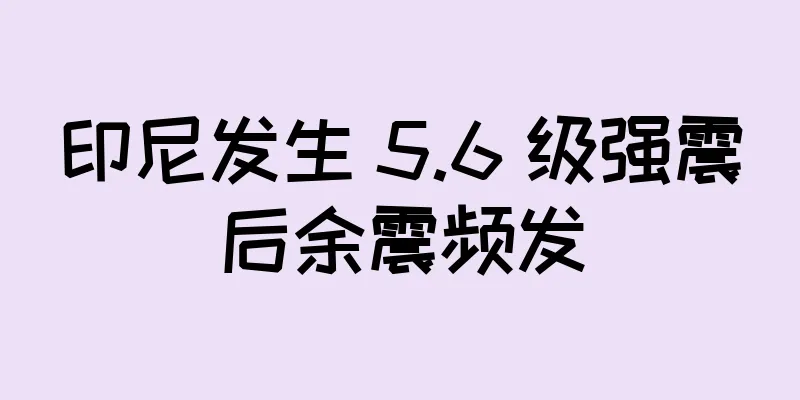 印尼发生 5.6 级强震后余震频发