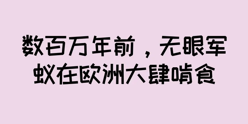 数百万年前，无眼军蚁在欧洲大肆啃食