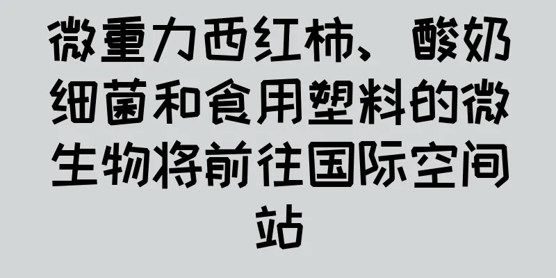 微重力西红柿、酸奶细菌和食用塑料的微生物将前往国际空间站