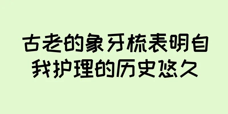 古老的象牙梳表明自我护理的历史悠久