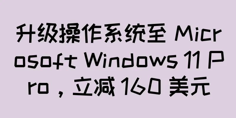 升级操作系统至 Microsoft Windows 11 Pro，立减 160 美元