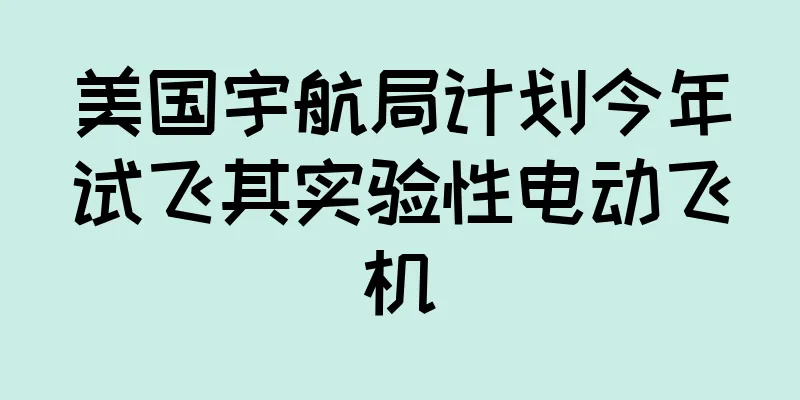 美国宇航局计划今年试飞其实验性电动飞机