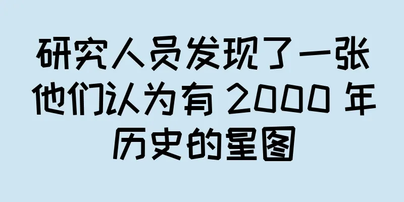 研究人员发现了一张他们认为有 2000 年历史的星图