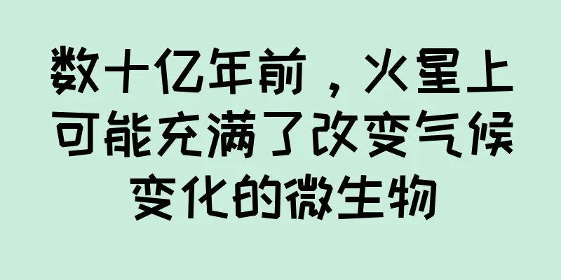 数十亿年前，火星上可能充满了改变气候变化的微生物
