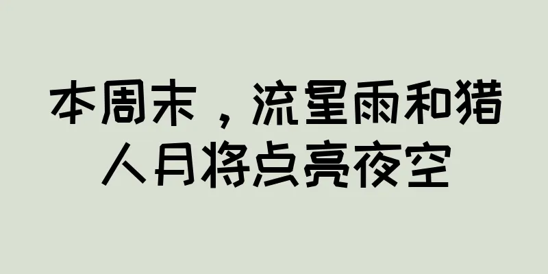 本周末，流星雨和猎人月将点亮夜空