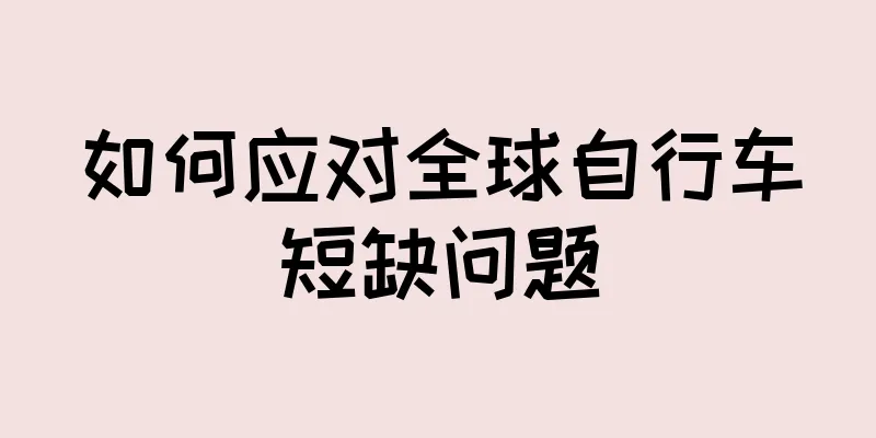 如何应对全球自行车短缺问题