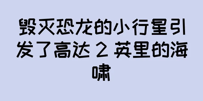 毁灭恐龙的小行星引发了高达 2 英里的海啸
