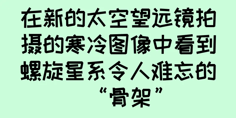 在新的太空望远镜拍摄的寒冷图像中看到螺旋星系令人难忘的“骨架”
