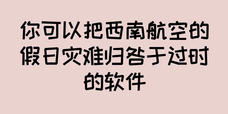 你可以把西南航空的假日灾难归咎于过时的软件