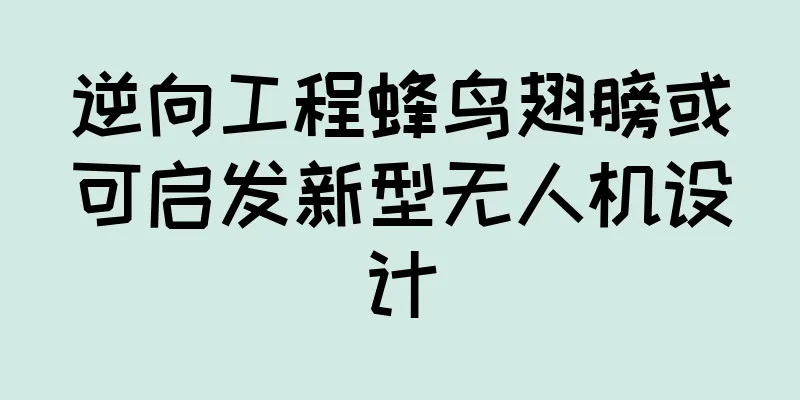 逆向工程蜂鸟翅膀或可启发新型无人机设计
