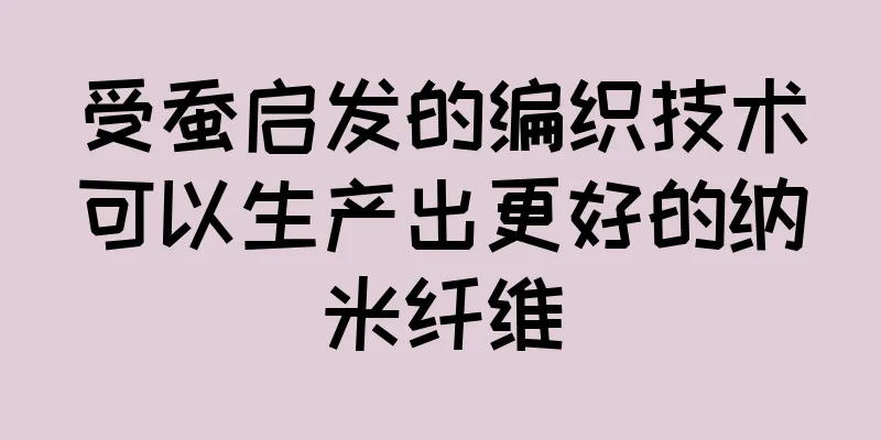 受蚕启发的编织技术可以生产出更好的纳米纤维